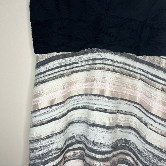 Badgley Mischka Metallic Miramare Gown Size 10 - Picture 7 of 13